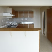 An image of the kitchen prior to renovations. cabinetry, countertop, cuisine classique, kitchen, property, real estate, room, white, gray, brown