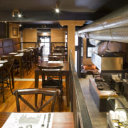 Aucklands long established Angus Steak House recently moved café, interior design, restaurant, brown