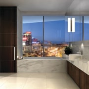 Ensuite bathrooms have vanity tops and baths set interior design, kitchen, gray