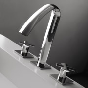 Italian-designed bathroomware, including the Noox series from Zazzeri angle, hardware, plumbing fixture, product, product design, tap, gray, black