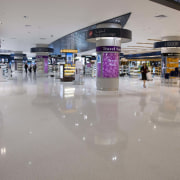 Architectural Terrazzite has been used in the new airport terminal, building, leisure centre, retail, shopping mall, gray