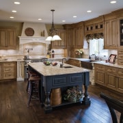 View of a kitchen designed by Drury Design cabinetry, countertop, cuisine classique, floor, flooring, hardwood, interior design, kitchen, room, wood, wood flooring, brown