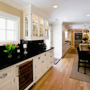 View of a kitchen designed by Drury Design cabinetry, countertop, cuisine classique, floor, flooring, home, interior design, kitchen, room, white