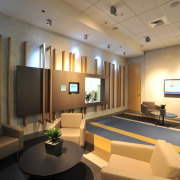 The BNZ has many waiting rooms located around ceiling, conference hall, interior design, living room, lobby, real estate, room