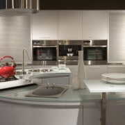 Image of a showroom kitchen at the A&amp;D countertop, cuisine classique, home appliance, interior design, kitchen, product design, sink, gray