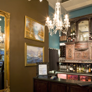 The interior decor of Smith, a new bar home, interior design, living room, room, brown