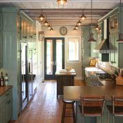 Kitchen designer Catherine Shackford of Northbay Kitchen &amp; cabinetry, ceiling, countertop, cuisine classique, dining room, estate, home, interior design, kitchen, living room, real estate, room, window, brown, gray