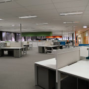 Image of the Westpac Epping Office which underwent furniture, institution, interior design, office, gray