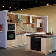 Standards of Excellence showrooms offer realistic kitchen displays countertop, interior design, kitchen, black