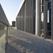 Image of the Centenary Square offices in Brisbane architecture, building, facade, house, residential area, sky, structure, gray, black