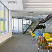 Interior view of the ARUP offices in Brisbane architecture, interior design, real estate, white, gray