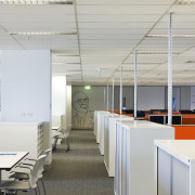 Interior view of the ARUP offices in Brisbane ceiling, interior design, office, product design, gray