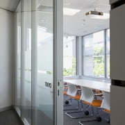 View a meeting room in the ARUP offices architecture, glass, interior design, office, window, gray
