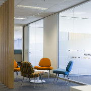 Interior view of the ARUP offices in Brisbane ceiling, glass, interior design, office, wall, window, gray, white