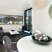 View of dining room in one of the interior design, living room, real estate, room, white