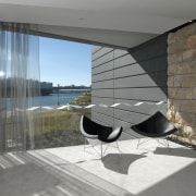 Simple Studio, a window furnishing specialist, worked closely architecture, building, daylighting, glass, house, interior design, reflection, structure, window, gray