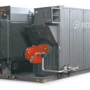 The absorption chiller's aquat apperance belies the intricate electric generator, machine, product, gray, white