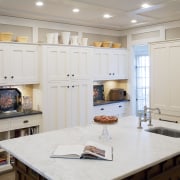 View of a kitchen designed by an NKBA cabinetry, countertop, cuisine classique, interior design, kitchen, room, gray