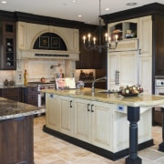 The custom-designed Bellmont kitchen from Pacific Crest Industries cabinetry, countertop, cuisine classique, flooring, interior design, kitchen, room, gray, black