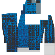 Four shades of blue glass were used to design, font, pattern, product, product design, structure, white