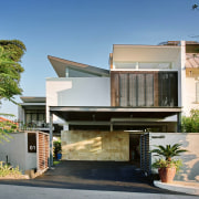 Exterior view of the house which is centered architecture, building, condominium, elevation, estate, facade, home, house, neighbourhood, property, real estate, residential area