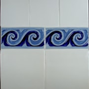 Image of an intricate tile design by Timeless purple, gray