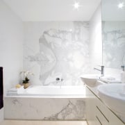 Hope style apartments located in Wahroonga on Sydney's bathroom, floor, home, interior design, plumbing fixture, product design, property, room, sink, tap, tile, wall, white