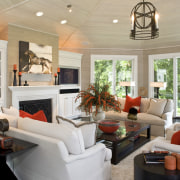 Image of the lounge which are designed to ceiling, home, house, interior design, living room, property, real estate, room, window, gray