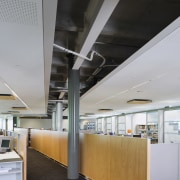 Image of  fit-out in Stephenson &amp; Turner architecture, ceiling, daylighting, interior design, gray, black