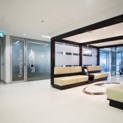 View of the Cardno offices where the interior interior design, lobby, property, real estate, window, white