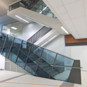 Holmes Fire &amp; Safety was involved in the architecture, daylighting, glass, handrail, interior design, line, product design, stairs, structure, gray