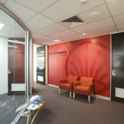 Interior view of offices where s360 did the ceiling, interior design, real estate, wall, gray