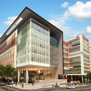 Images of the future Hamilton Harbour in Brisbane. apartment, architecture, building, city, commercial building, condominium, corporate headquarters, daytime, elevation, facade, headquarters, metropolitan area, mixed use, neighbourhood, plaza, real estate, residential area, white