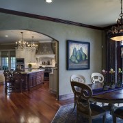 View of the formal dining area with the ceiling, dining room, estate, home, interior design, living room, real estate, room, gray, black