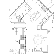 View of the floor plans. - View of architecture, area, artwork, black and white, design, diagram, drawing, floor plan, font, line, line art, plan, product, product design, structure, technical drawing, white