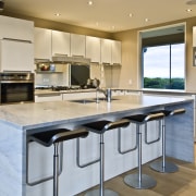 View of kitchen which has been designed by cabinetry, countertop, cuisine classique, interior design, kitchen, real estate, gray