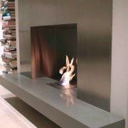 Real fires offers a range of EcoSmart fires fireplace, furniture, hearth, product design, gray