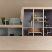 Image of a design to display renese colours bookcase, furniture, product design, shelf, shelving, orange, brown