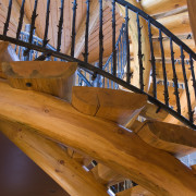Images of a stairway featuring railing which has architecture, beam, daylighting, handrail, lumber, stairs, structure, wood, brown