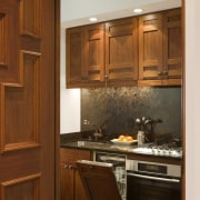 Image of kitchen designed by Standards of Excellence. cabinetry, countertop, cuisine classique, hardwood, home, interior design, kitchen, room, under cabinet lighting, wood, wood stain, brown