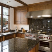 Image of kitchen designed by Standards of Excellence. cabinetry, countertop, cuisine classique, interior design, kitchen, real estate, room, brown