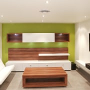 View of the living area which features a furniture, interior design, living room, room, white