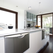 Image of kitchen designed by Rob Hendrickx for cabinetry, countertop, cuisine classique, interior design, kitchen, real estate, white