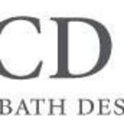 View of DCD Kitchen and Bath studio logo area, brand, font, line, logo, product, text, white