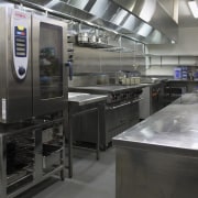 View of Kermadec restaurant which was refitted by kitchen, black, gray