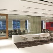 Interior view of offices where the interior fit-out interior design, real estate, white