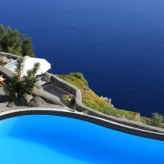 View of a pool which has the new coastal and oceanic landforms, sea, sky, swimming pool, tree, water, water resources, blue