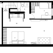 View of architectural plans designed by Ken Leung architecture, area, black and white, design, diagram, drawing, elevation, floor plan, font, line, monochrome, plan, product, product design, structure, text, white