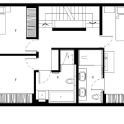 View of architectural plans designed by Ken Leung architecture, area, black and white, design, diagram, drawing, floor plan, font, home, line, plan, product design, square, structure, text, white