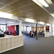 Images of Te Whanua O Tupuranga School, which ceiling, institution, interior design, lobby, gray, white